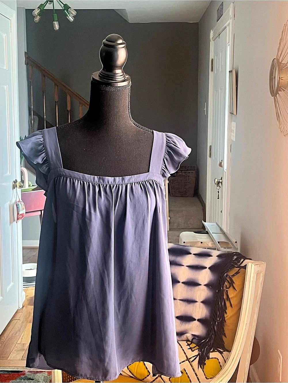 LOFT Outlet Women's Mini Dress Purple Medium Like New